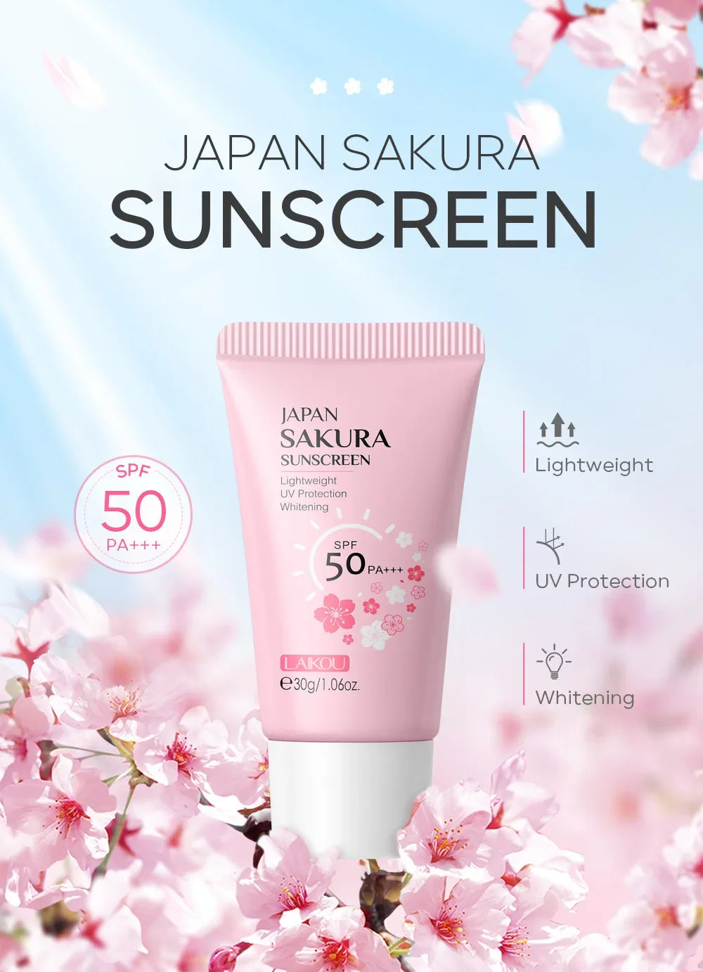 Sakura Sunscreen SPF50